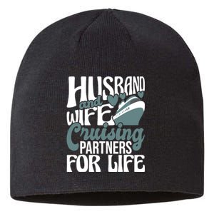 Husband And Wife Cruising Partners For Life Cruiser Cruise Sustainable Beanie