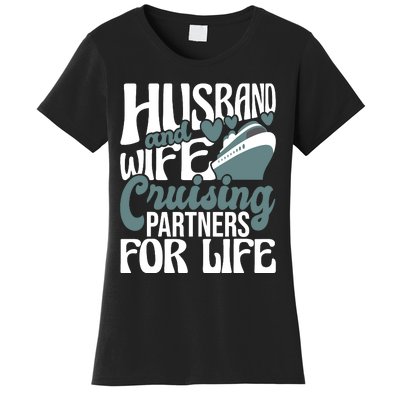 Husband And Wife Cruising Partners For Life Cruiser Cruise Women's T-Shirt