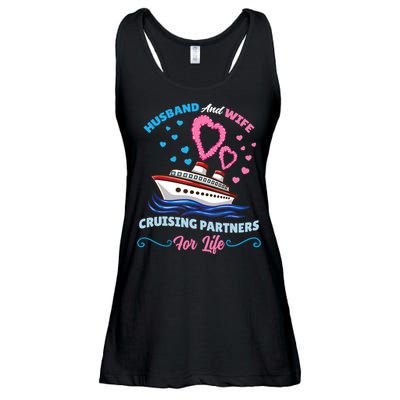 Husband And Wife Cruising Partners For Life Ladies Essential Flowy Tank