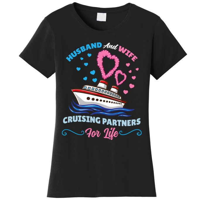 Husband And Wife Cruising Partners For Life Women's T-Shirt