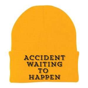 Humorous Accident Waiting To Happen Knit Cap Winter Beanie