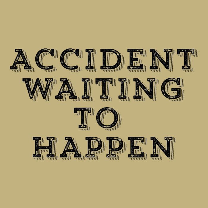 Humorous Accident Waiting To Happen Cooling Performance Crew T-Shirt