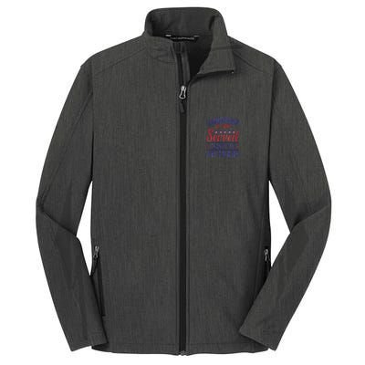 Honoring All Who Served Thank You Veterans Day Us Patriotic Core Soft Shell Jacket