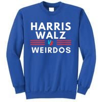 Harris And Waltz Vs Weirdos (Trump Vance) Funny Kamala Walz Gift Sweatshirt