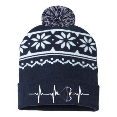 Heartbeat Archery With Bow For Archers USA-Made Snowflake Beanie