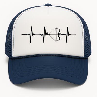 Heartbeat Archery With Bow For Archers Trucker Hat