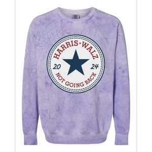 Harris And Walz We Are Not Going Back Colorblast Crewneck Sweatshirt