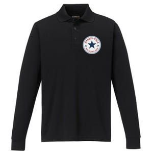 Harris And Walz We Are Not Going Back Performance Long Sleeve Polo