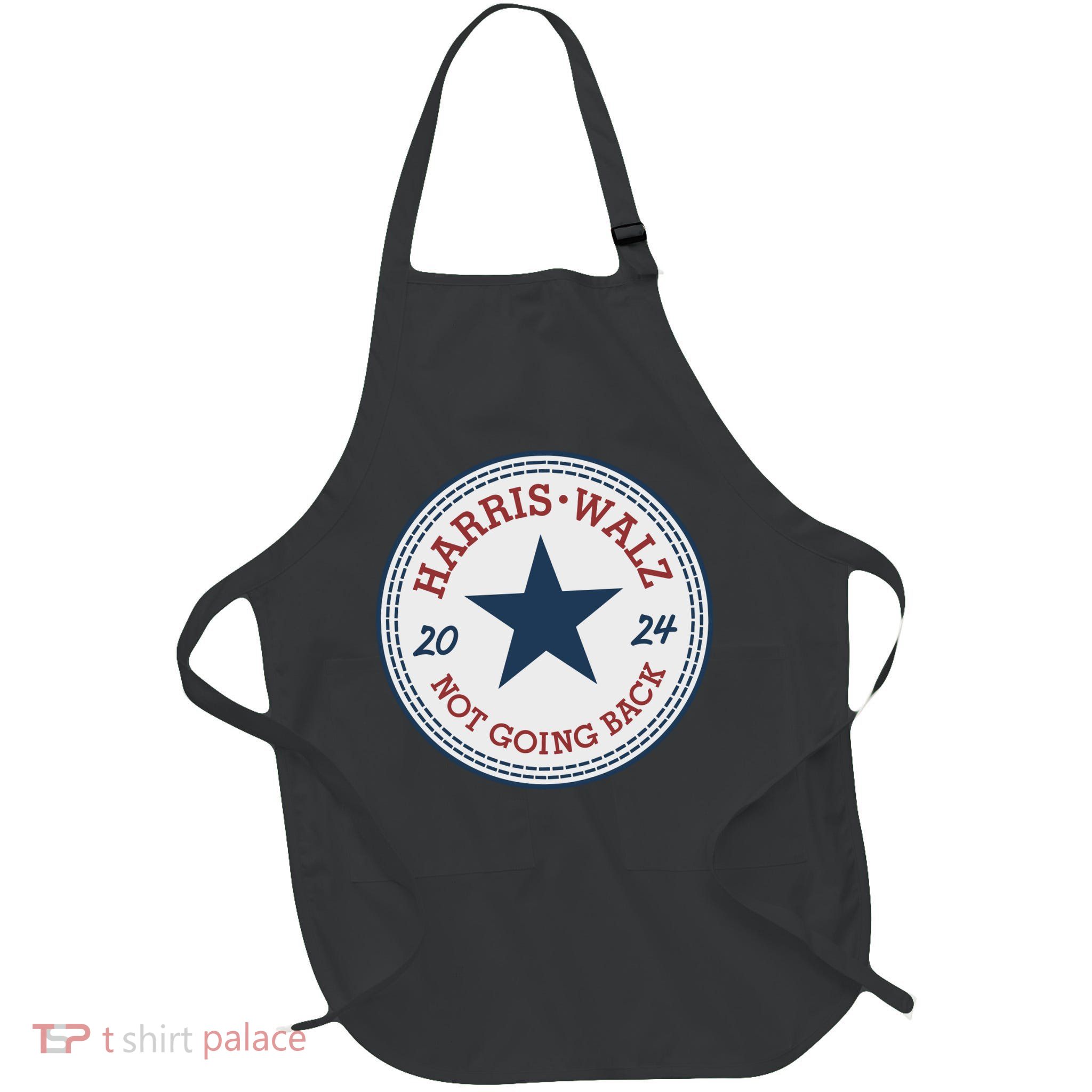 Harris And Walz We Are Not Going Back Full-Length Apron With Pockets
