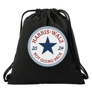 Harris And Walz We Are Not Going Back Drawstring Bag