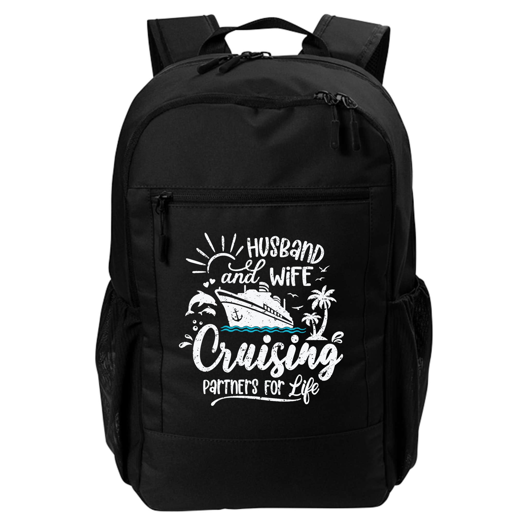 Husband and Wife Cruising Partners For Life Perfect Vacation Backpack