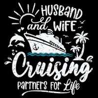 Husband and Wife Cruising Partners For Life Perfect Vacation Backpack