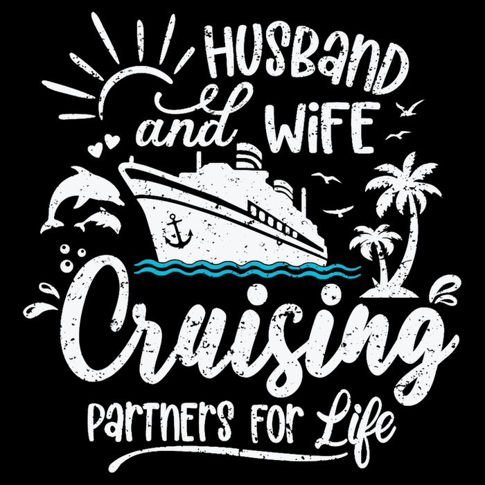 Husband and Wife Cruising Partners For Life Perfect Vacation Backpack