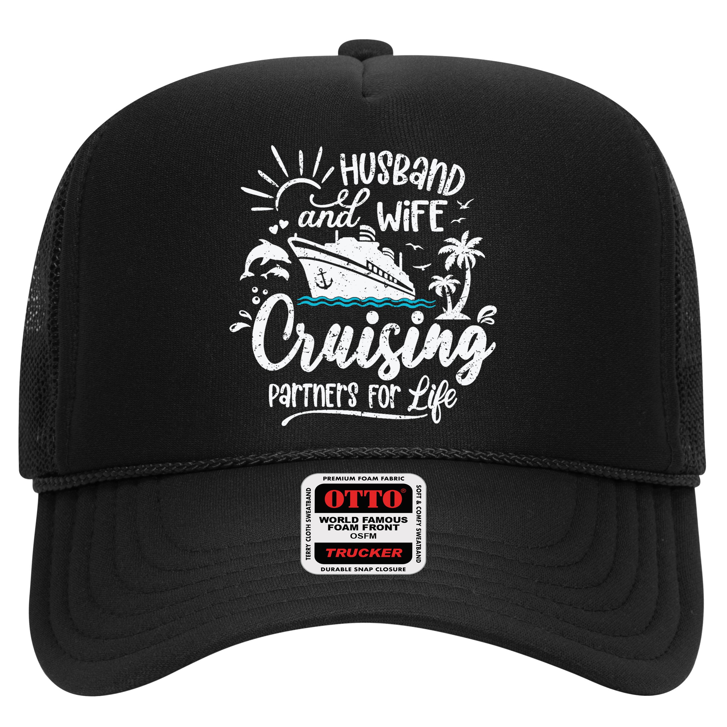 Husband and Wife Cruising Partners For Life Perfect Vacation Hat