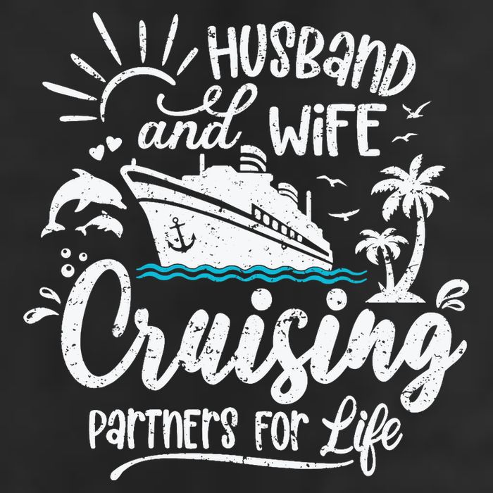 Husband and Wife Cruising Partners For Life Perfect Vacation Hat