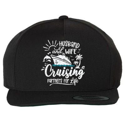 Husband and Wife Cruising Partners For Life Perfect Vacation Wool Snapback Cap