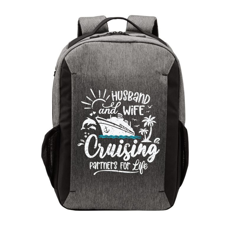 Husband and Wife Cruising Partners For Life Perfect Vacation Vector Backpack