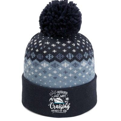 Husband and Wife Cruising Partners For Life Perfect Vacation The Baniff Cuffed Pom Beanie