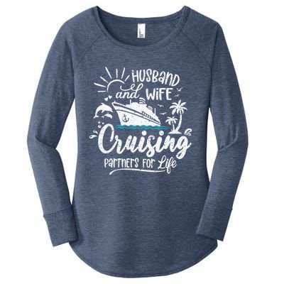 Husband and Wife Cruising Partners For Life Perfect Vacation Women's Perfect Tri Tunic Long Sleeve Shirt