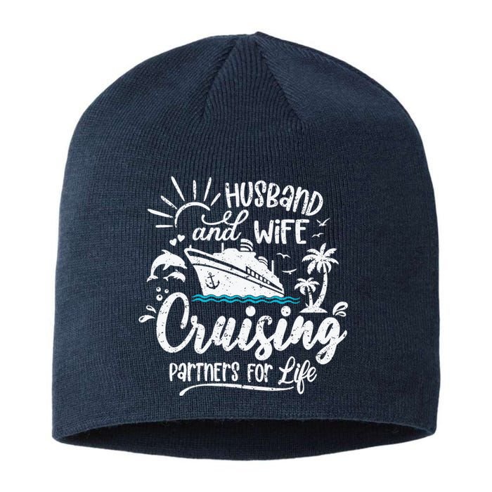 Husband and Wife Cruising Partners For Life Perfect Vacation Sustainable Beanie