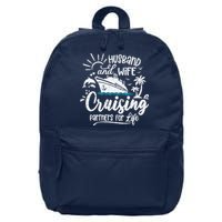 Husband and Wife Cruising Partners For Life Perfect Vacation 16 in Basic Backpack