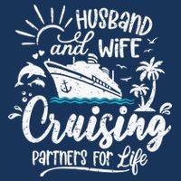 Husband and Wife Cruising Partners For Life Perfect Vacation Tank Top