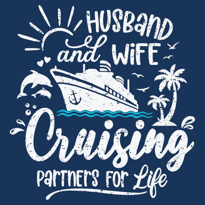 Husband and Wife Cruising Partners For Life Perfect Vacation Tank Top