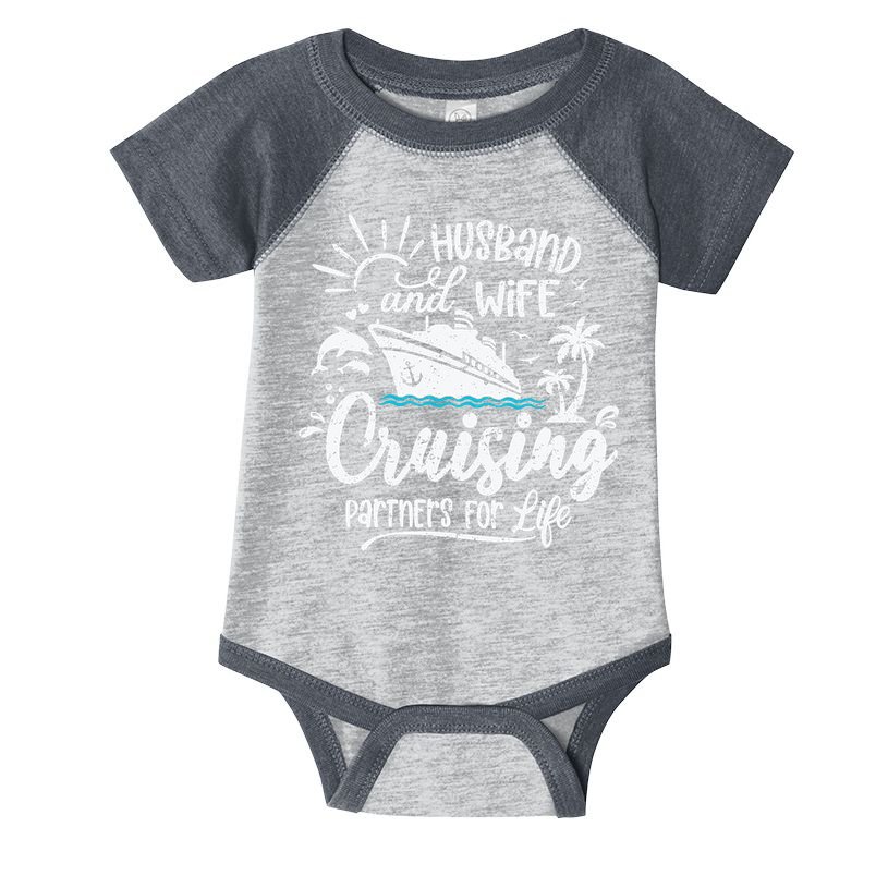 Husband and Wife Cruising Partners For Life Perfect Vacation Infant Baby Jersey Bodysuit