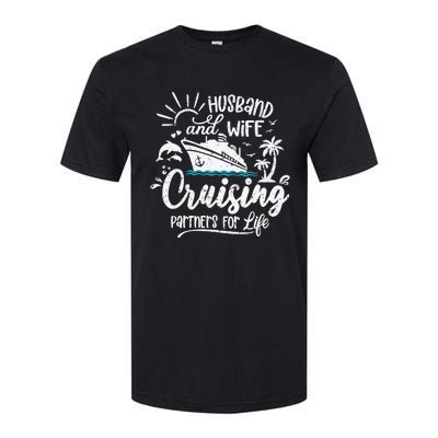 Husband and Wife Cruising Partners For Life Perfect Vacation Softstyle® CVC T-Shirt