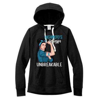 Hashimoto's Awareness Warrior Unbreakable Support Meaningful Gift Women's Fleece Hoodie