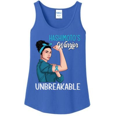 Hashimoto's Awareness Warrior Unbreakable Support Meaningful Gift Ladies Essential Tank