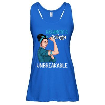 Hashimoto's Awareness Warrior Unbreakable Support Meaningful Gift Ladies Essential Flowy Tank