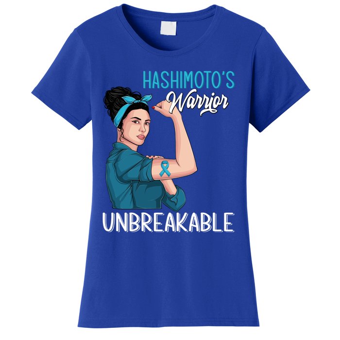 Hashimoto's Awareness Warrior Unbreakable Support Meaningful Gift Women's T-Shirt