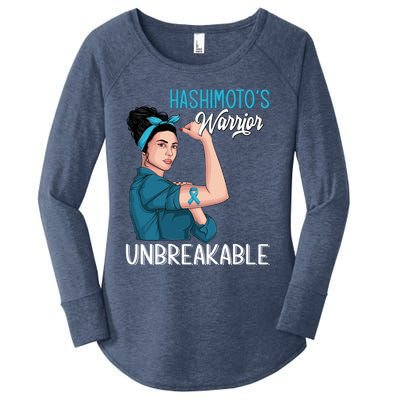 Hashimoto's Awareness Warrior Unbreakable Support Meaningful Gift Women's Perfect Tri Tunic Long Sleeve Shirt