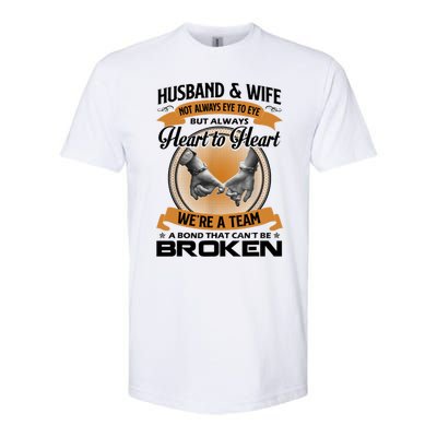 Husband And Wife Not Always Eye To Eye But Heart To Heart Softstyle CVC T-Shirt