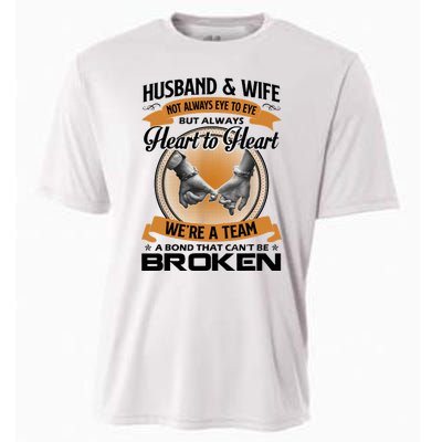 Husband And Wife Not Always Eye To Eye But Heart To Heart Cooling Performance Crew T-Shirt