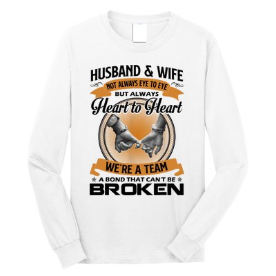 Husband And Wife Not Always Eye To Eye But Heart To Heart Long Sleeve Shirt