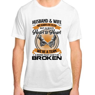 Husband And Wife Not Always Eye To Eye But Heart To Heart Adult ChromaSoft Performance T-Shirt