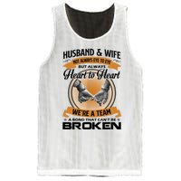 Husband And Wife Not Always Eye To Eye But Heart To Heart Mesh Reversible Basketball Jersey Tank