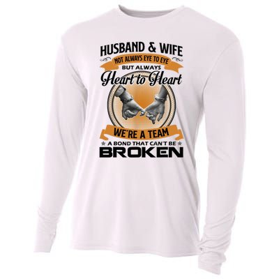 Husband And Wife Not Always Eye To Eye But Heart To Heart Cooling Performance Long Sleeve Crew