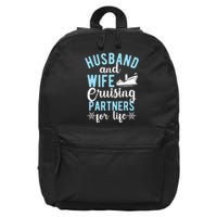 Husband And Wife Cruising Partners For Life 16 in Basic Backpack