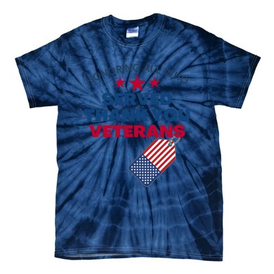 Honoring All Who Served Thank You Veterans Tie-Dye T-Shirt