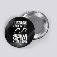 Husband And Wife Runner Partners For Life Running Lovers Button