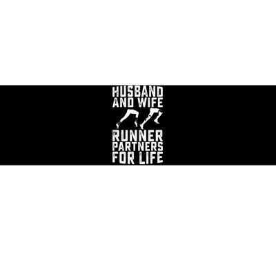 Husband And Wife Runner Partners For Life Running Lovers Bumper Sticker