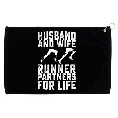 Husband And Wife Runner Partners For Life Running Lovers Grommeted Golf Towel