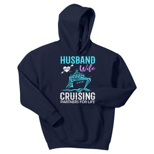 HUSBAND AND WIFE CRUISING PARTNERS FOR LIFE CRUISE COUPLES Kids Hoodie