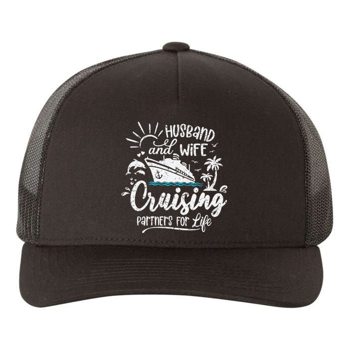 Husband and Wife Cruising Partners For Life Yupoong Adult 5-Panel Trucker Hat