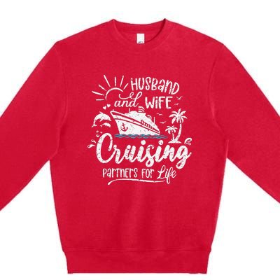 Husband and Wife Cruising Partners For Life Premium Crewneck Sweatshirt