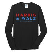 Harris And Walz We Are Not Going Back President Election Premium Tall Long Sleeve T-Shirt