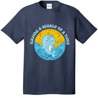 Having A Whale Of A Time Cute Kawaii Narwhal For Whale Lovers Happy Slogans T-Shirt